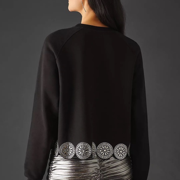 Canapé Embellished Fleece Sweatshirt NWT - Picture 3 of 7